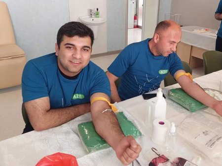 MDU kollektivi qanvermə aksiyasında iştirak edib - FOTO