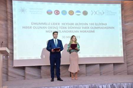 Ortaq Türk Dünyası Olimpiadası qaliblərinin mükafatlandırılma mərasimi keçirilib - FOTO