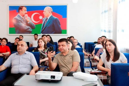 Rusiyanın Tümen Dövlət Universitetinin professoru MDU-da ustad dərsi keçib - FOTO