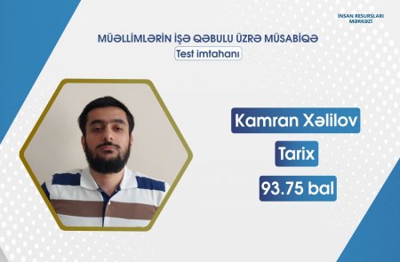 Bu gün MİQ üzrə ən yüksək nəticə toplayan müəllimlərin adları - FOTO