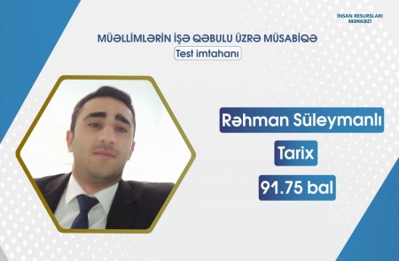 Bu gün MİQ üzrə ən yüksək nəticə toplayan müəllimlərin adları - FOTO