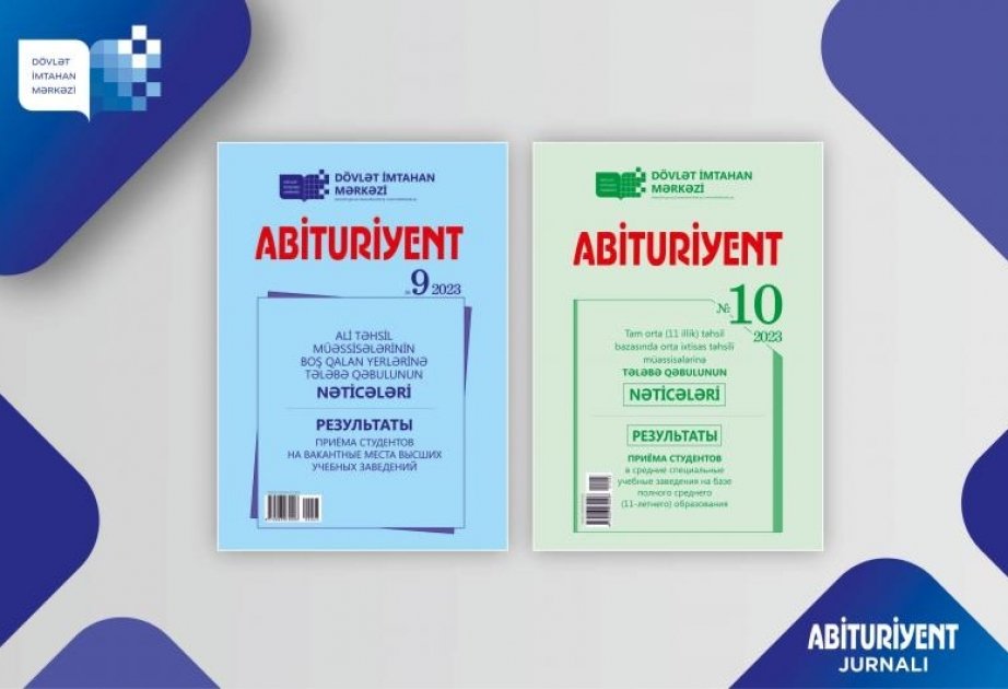 DİM “Abituriyent” jurnalının 9-cu və 10-cu nömrələrini təqdim edib DİM “Abituriyent” jurnalının 9-cu və 10-cu nömrələrini təqdim edib