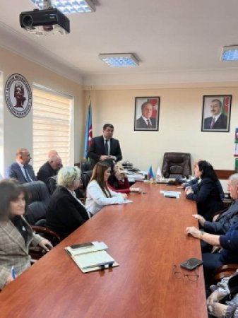 Nəsimi adına Dilçilik İnstitutunda görüş keçirilib - FOTO