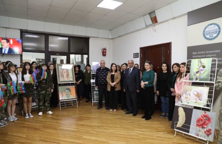BDU-nun Biologiya fakültəsində Zəfər Gününə həsr olunmuş tədbir keçirilib - FOTO