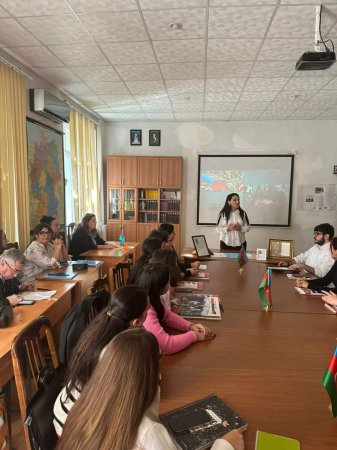 BSU-nun Alman filologiyası kafedrasında Zəfər Günü ilə bağlı tədbir keçirilib - FOTO BSU-nun Alman filologiyası kafedrasında Zəfər Günü ilə bağlı tədbir keçirilib - FOTO