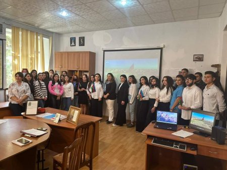 BSU-nun Alman filologiyası kafedrasında Zəfər Günü ilə bağlı tədbir keçirilib - FOTO BSU-nun Alman filologiyası kafedrasında Zəfər Günü ilə bağlı tədbir keçirilib - FOTO