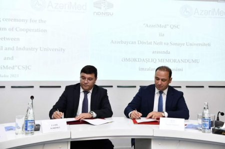 ADNSU ilə “AzeriMed” QSC arasında Əməkdaşlıq memorandumu imzalanıb - FOTO
