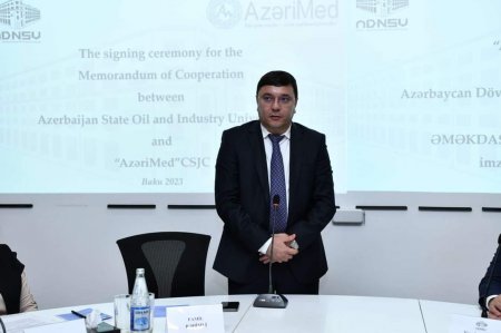 ADNSU ilə “AzeriMed” QSC arasında Əməkdaşlıq memorandumu imzalanıb - FOTO