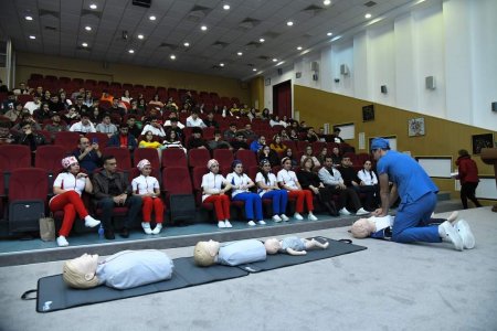 BMU-da ilkin tibbi yardım mövzusunda maarifləndirici tədbir keçirilib - FOTO BMU-da ilkin tibbi yardım mövzusunda maarifləndirici tədbir keçirilib - FOTO