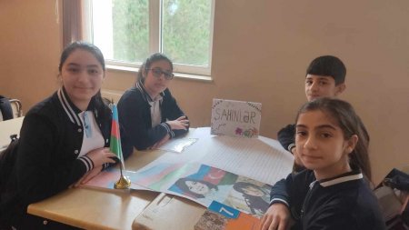 “Örnək müəllim”in şagirdlərindən maraqlı səhnəcik -  VİDEO+ FOTOLAR