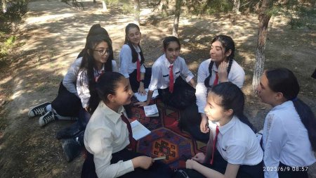 “Örnək müəllim”in şagirdlərindən maraqlı səhnəcik -  VİDEO+ FOTOLAR