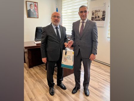 Türkiyənin Kayseri Universitetinin rektoru MDU-da ustad dərs keçib Türkiyənin Kayseri Universitetinin rektoru MDU-da ustad dərs keçib