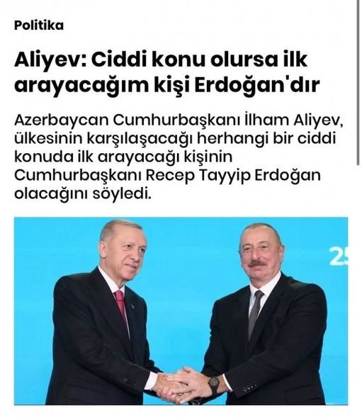 İlham Əliyevin yerli televiziya kanallarına müsahibəsi Türkiyə mediasında - FOTO