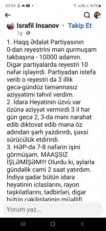 HAQQ ƏDALƏT PARTİYASININ İÇÜZÜ! 