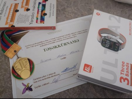 Şagirdlərimiz aktiv iştirakına görə təltif edildi... Şagirdlərimiz aktiv iştirakına görə təltif edildi...