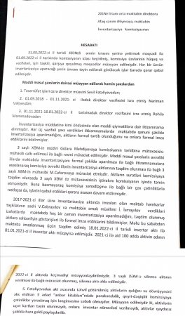 201 saylı məktəbin direktoru Afaq Əliyeva haqqında daha bir ŞOK FAKT - Görün dövlət əmlakını necə talan edib... - FOTOFAKT